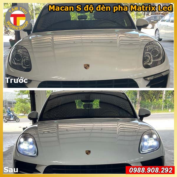 Độ đèn pha Porsche Macan S 1