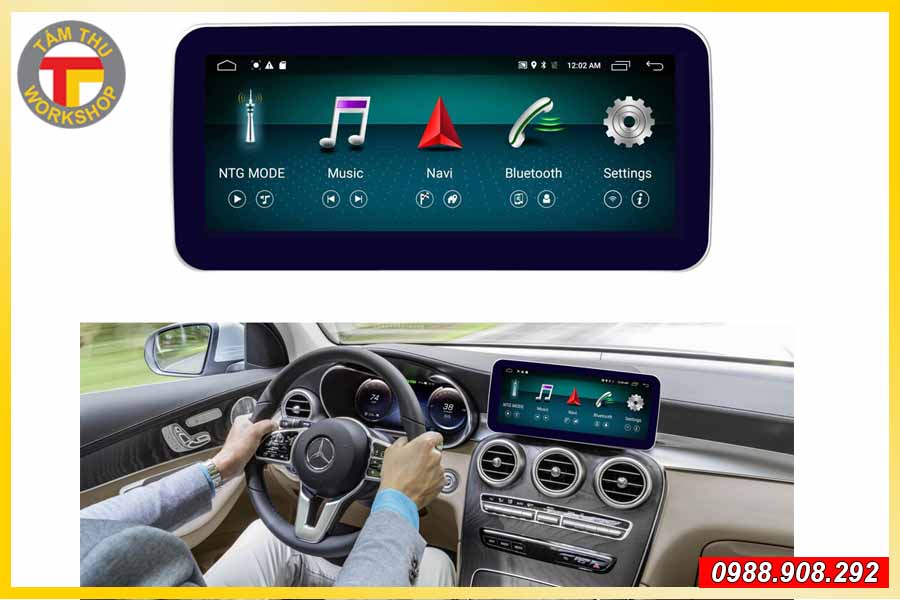 Màn hình Android cho xe Mercedes 3